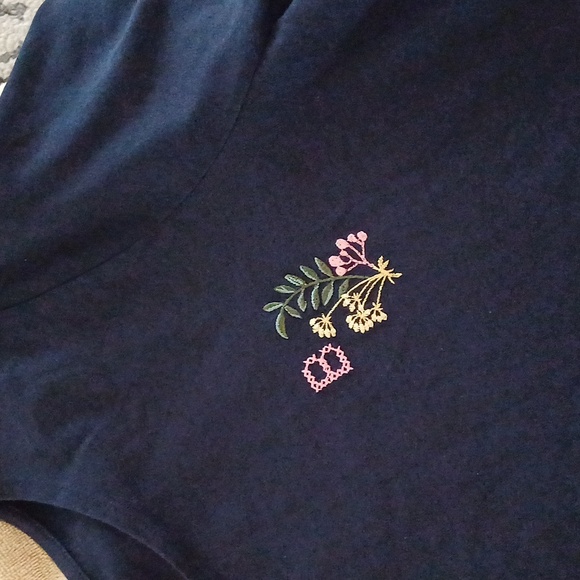 Barbour Lovell cotton Logo embroidered long sleeve navy shirt 12 top - Picture 7 of 13